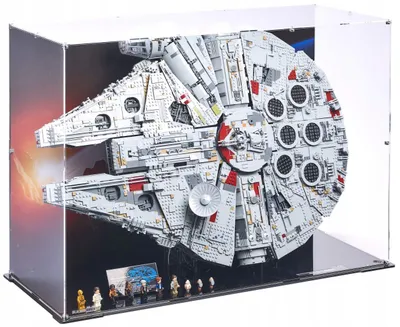 Image de Vitrine noire pour LEGO® 75192 Star Wars – Faucon Millenium, avec fond imprimé