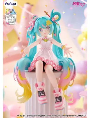 Produktbild von Hatsune Miku Nudelstopper aus PVC-Statue zur 10. Jubiläumsfeier, 14 cm