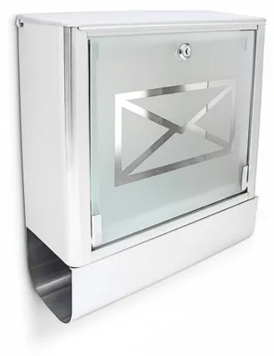 Image de relaxdays 10018515_0 relaxdays Briefkasten   silber