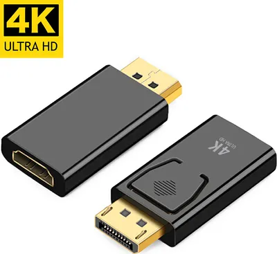 Produktbild von Displayport auf HDMI Adapter DP Konverter Stecker 1080p Full HD Audio Video 4K
