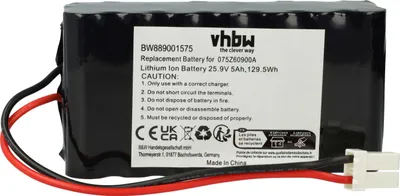 Produktbild von vhbw Akku Ersatz für Wiper 075Z60900A, 050Z38600A für Rasenmäher (5000mAh 25,9V Li-Ion)