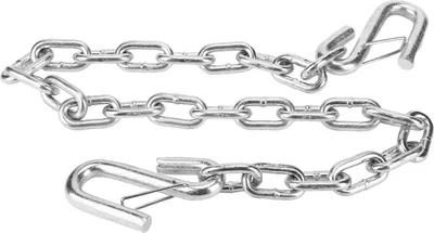 Immagine prodotto di Catena di sicurezza per rimorchio 3500 lbs Parti in filo metallico con doppia molla -Clip -Gancio per camper