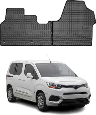 Produktbild von OMAC Gummi Fußmatten für Toyota Proace 2016-2024 Automatten Gummi TPE Schwarz 2x
