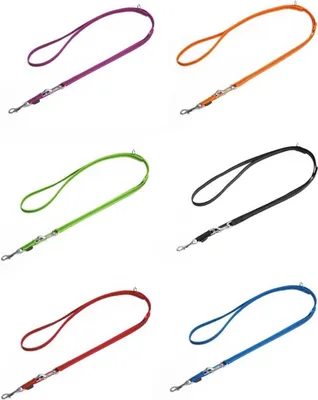 Produktbild von Mystique® Gummierte Umhängeleine Leine 15mm Standard Karabiner schwarz 2,5m