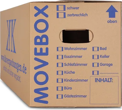 Produktbild von 30 Umzugskartons 2-Wellig 40 Kg Movebox