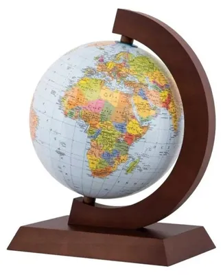 Produktbild von Globus, politisch, Holzrahmen, 25 cm, Großbritannien