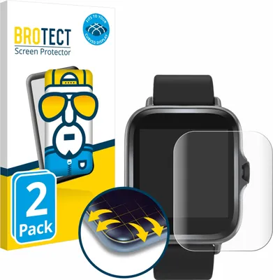 Produktbild von 2x BROTECT Fullscreen Schutzfolie für Denver SWC-156 Displayschutz Folie Fullcover Klar Transparent