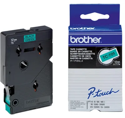Immagine prodotto di brother TC-Tape TC-701 cassetta a nastro, larghezza nastro: 12 mm
