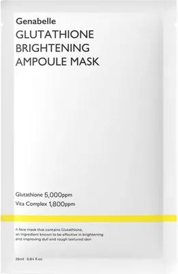 Zdjęcie produktu dla GENABELLE Glutathione Brightening Ampoule Mask 25 ml - maska w płachcie rozjaśniająca