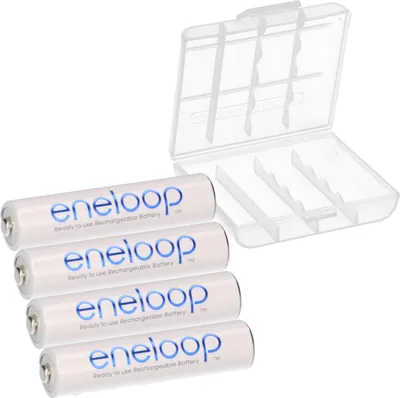 Immagine prodotto di 4× AAA 800 mAh eneloop NiMH 1,2 V (HR03) sfuse + scatola