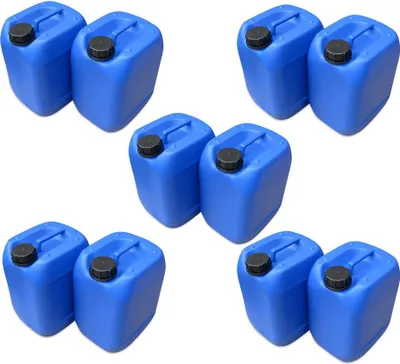 Produktbild von 10 x 10 Liter Kanister Kunststoffkanister mit UN-Zulassung blau (10x10knb61)