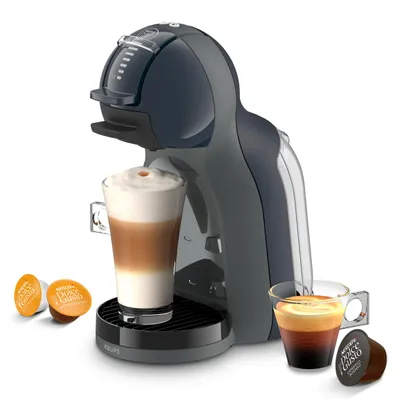 Produktbild von Krups Mini Me KP143B, Pad-Kaffeemaschine, 0,8 l, Kaffeekapsel, 1600 W, Grau