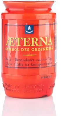 Produktbild von Aeterna-Ewiglichtoelkerzen Nr.3 rot