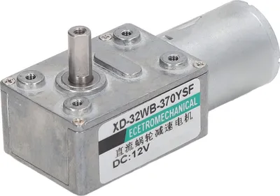 Image de DC Gear Motor CW CCW Self Locking Speed Regulation Micro Turbine Worm Gear Reduction Motor 12V 300RPM