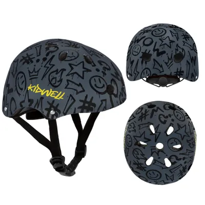 Zdjęcie produktu dla Kask dziecięcy Kidwell ORIX II S, rozmiar 48–52 cm, przeznaczony do jazdy na rowerze, rolkach i hulajnodze