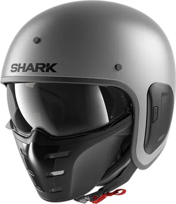 Produktbild von Shark S-Drak 2 Blank Jethelm, grau matt, XS (53/54)