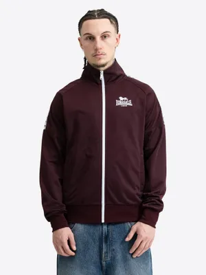 Produktbild von Herren Trainingsjacke normale Passform CALSHOT Oxblood/White M Lonsdale