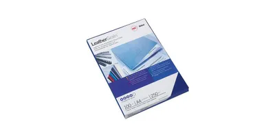 Zdjęcie produktu dla GBC Einbanddeckel LeatherGrain, DIN A4, 250 g-qm, königsblau ledergenarbter Karton, matt (CE040029)