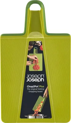 Zdjęcie produktu dla Joseph Joseph Chop2Pot Plus Faltbares Schneidebrett (Normal) - Grün