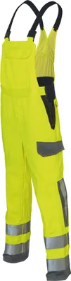 Produktbild von Kübler Protectiq high Vis Latzhose arc1 PSA 3 warngelb/anthrazit Gr. 44