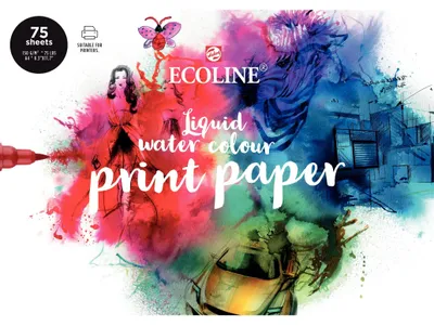 Image de Papier pour imprimante Ecoline, 21x29,7cm (A4), 150 G/M, 75Vel