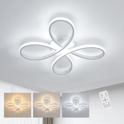 Produktbild von Comely Weiß 40W 4500LM Deckenlampe LED Dimmbar mit Fernbedienung 3000-6500K