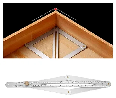 Produktbild von Goniometer-Messgerät, Eckwinkelfinder, 4-fach-Goniometer-Lineal für die Holzbearbeitung
