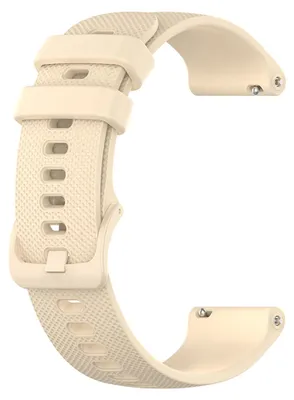 Obrázok produktu pre Techsuit - Watchband 18mm (W006) remienok pre Huawei Watch GT 4 (41 mm) / W1 / Honor Watch S1 / Garmin Venu 2S / Vivoactive 4S - krémový