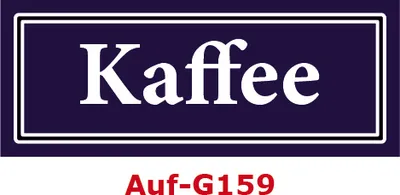 Produktbild von 2 Stück Gewürzaufkleber Kaffee 40x16mm Gewürzetiketten Sticker Lebensmittel (Auf-G159)