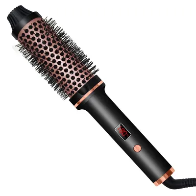 Produktbild von Thermobürste 3-in-1, 38 mm Lockenwicklerbürste mit LCD, 120–210 °C, für Volumen, Locken oder glattes Haar