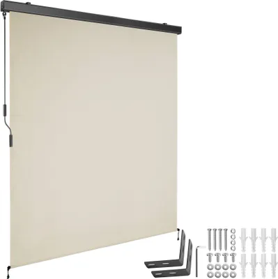 Produktbild von tectake® Senkrechtmarkise Eloise verschiedene Größen inkl. Wandhaltern
