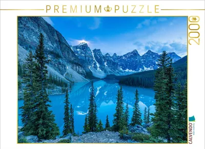 Produktbild von CALVENDO Puzzle Lake Moraine 2000 Teile Puzzle quer | 2000 Teile Lege-Größe 90x67cm Foto-Puzzle für glückliche Stunden