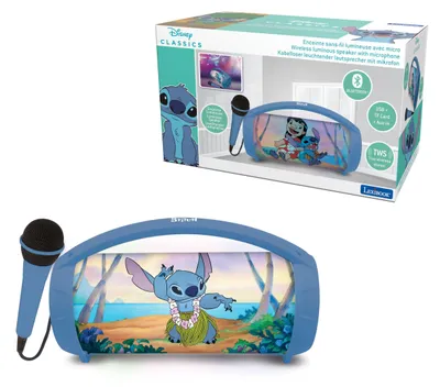 Stitch Bluetooth-Lautsprecher mit Mikrofon, Karaoke, Blau