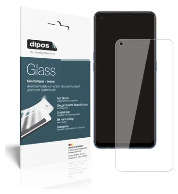 Produktbild von 2x Schutzfolie für Oppo A74 - Anti-Shock 9H Folie dipos Glass Kunststoffglas