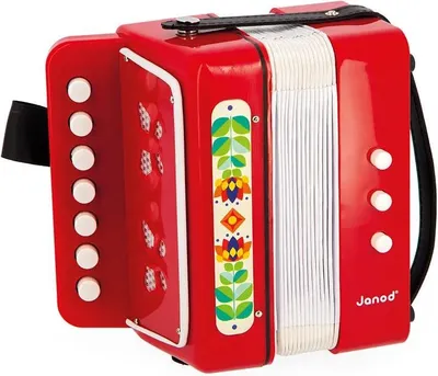 Produktbild von Janod Akkordeon Rot Rot One Size
