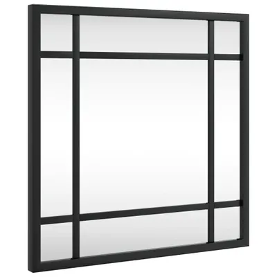 Obrázok produktu pre vidaXL Nástenné zrkadlo čierne 30x30 cm štvorcové železné