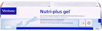 Produktbild von Nutri-plus Gel 120g virbac zur Nahrungsergänzung, Rekonvaleszenz, Hund Katze