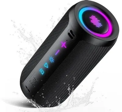 Obrázek produktu pro Přenosný Bluetooth reproduktor, 30 W – Bluetooth 5.4, výdrž baterie 24 hodin, vodotěsný (IPX7), stereo zvuk, vhodný pro venkovní použití a party