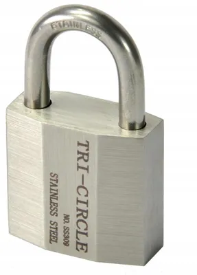 Produktbild von Handmet Edelstahl Vorhängeschloss Bügelmassiv 40 mm