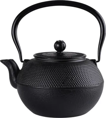 Produktbild von Gusseisen Teekanne schwarz 1.2l Prägung