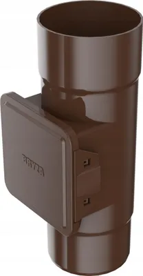 Obrázok produktu pre BRYZA Lapač lístia s dvierkami pre plastové žľaby Ø 110 mm, hnedá RAL 8017