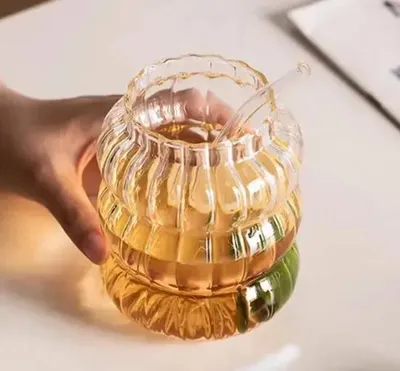 Image de Bavary River verres à boissons cannelés en verre, set 2x640 ml