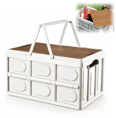 Image de Boîtes de rangement pliables avec couvercle, adaptées à diverses utilisations