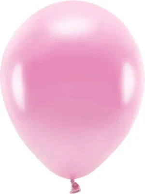 Zdjęcie produktu dla 10 Eco metalicznych balonów różowych 26 cm