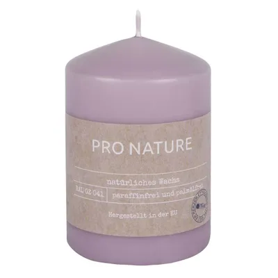 Obrázek produktu pro Svíčka Pro Nature Stearin pillar - 100x68mm lila