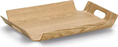 Produktbild von ZELLER 25654 Serviertablett, Holz/Eichefurnier, ca. 44,5 x 33,5 x 4,5 cm