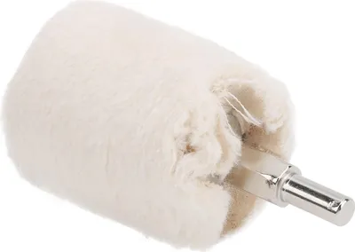 Imagen del producto de Disco de pulido cilíndrico de tela blanca para taladro eléctrico, herramienta de rectificado con mango, 40 mm