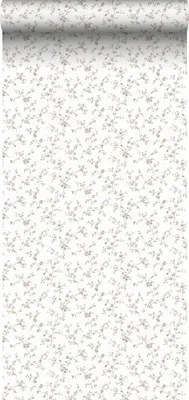 Obrázek produktu pro Sanders & Sanders Tapeta květy šedozelená,fialová a bílá - 640405 - 53 cm x 10 m