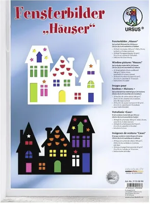 Obrázek produktu pro Domky na okna 24,8x33cm PU=24 kusů (2 barvy)