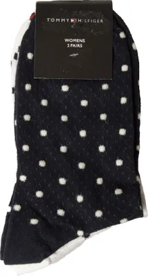Obrázok produktu pre TH TOMMY HILFIGER Dámske ponožky, 2 páry v balení, nízke bavlnené ponožky, č. výrobku 701219638, veľkosť 35/38 – veľkosť 35/38, 73 % bavlna, 9 % polyester, 18 % polyamid